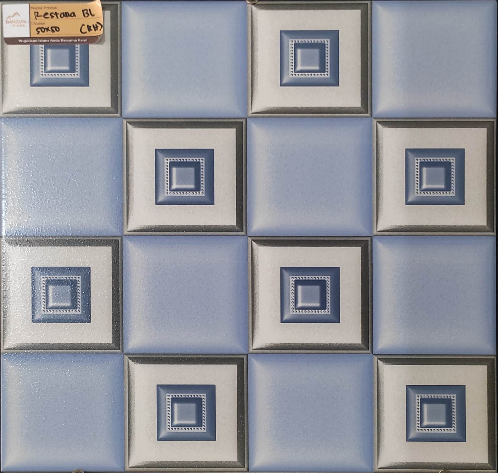 VINETAS 50X50 RESTANA BLUE